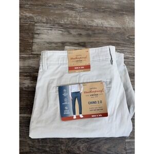 Weatherproof Vintage Men's Chino 2.0 Slim Straight Stretch Twill Pants 36x30
